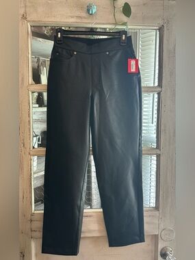 NWT SPANX | Luxe Faux Leather Black Straight Pant